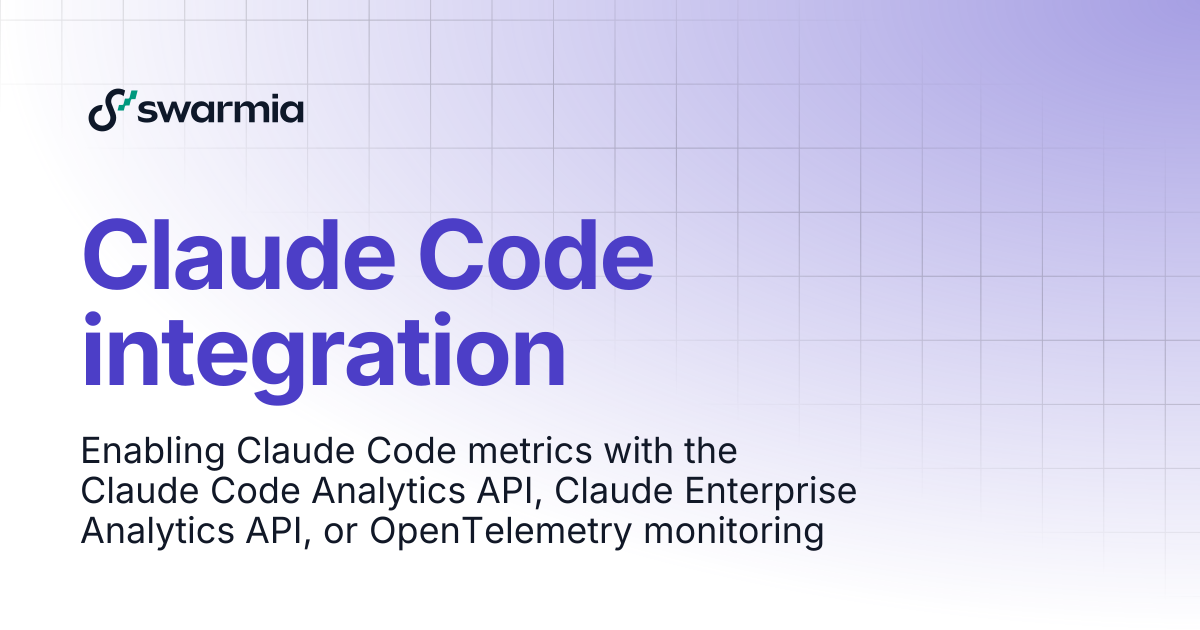 Claude Code integration | Swarmia docs