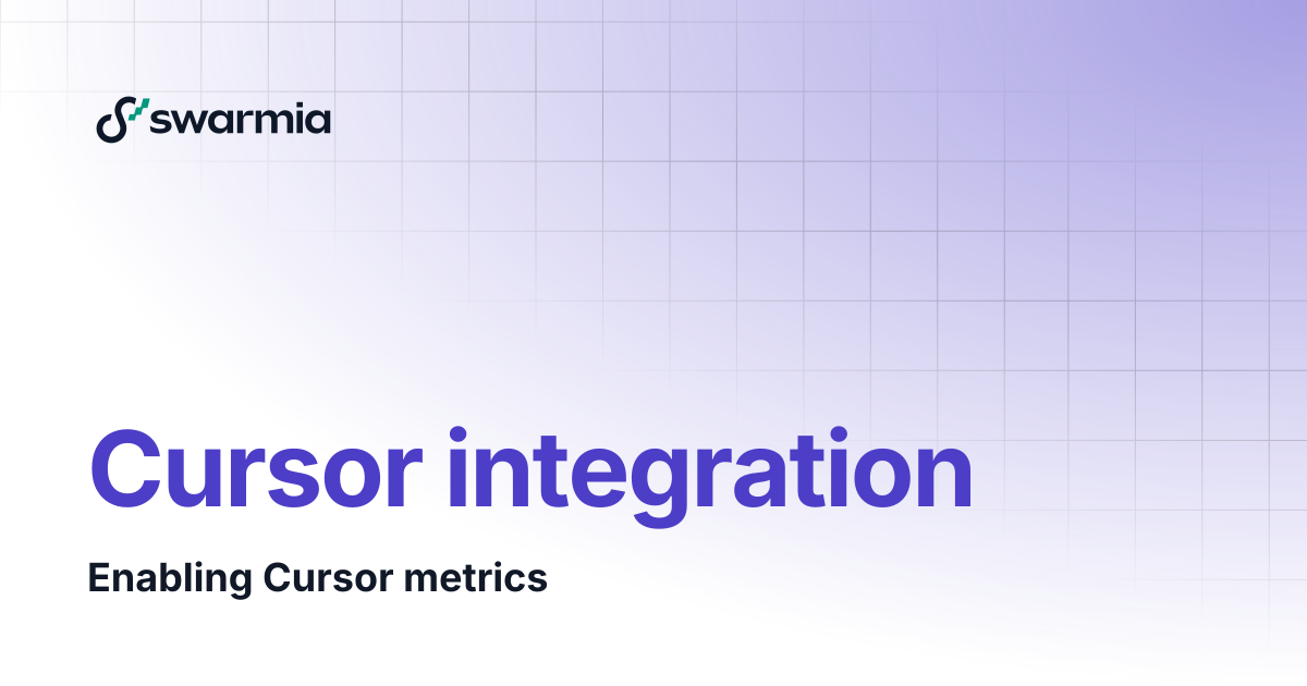 Cursor integration | Swarmia docs