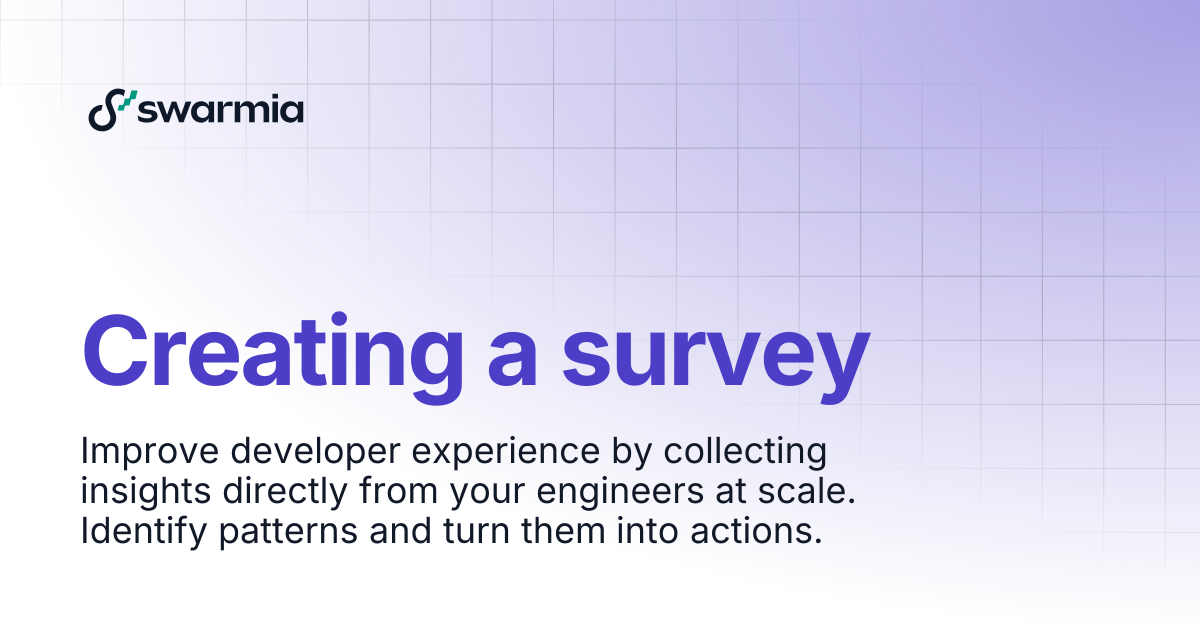 Creating a survey | Swarmia docs