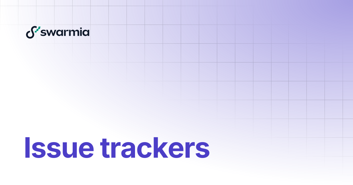 Issue trackers | Swarmia docs